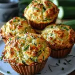 Amazing Savory Zucchini Cheese Muffins