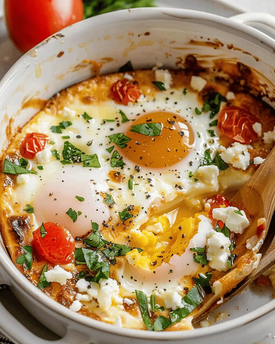 Baked Feta Eggs Recipe: A Delightfully Easy Spin with Turkey Bacon