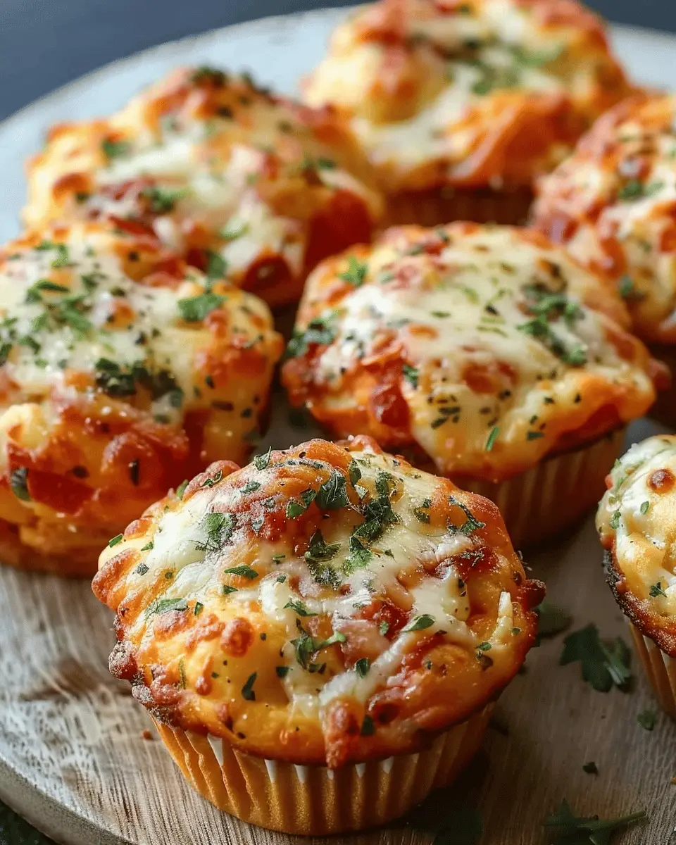 Cheesy Italian-Style Pizza Muffins: The Easy and Indulgent Snack