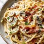 Creamy Bacon and Mushroom Pasta