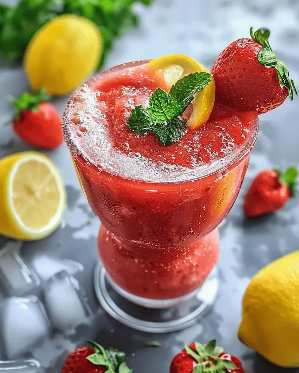Frozen Strawberry Lemonade: The Best Refreshing Summer Treat