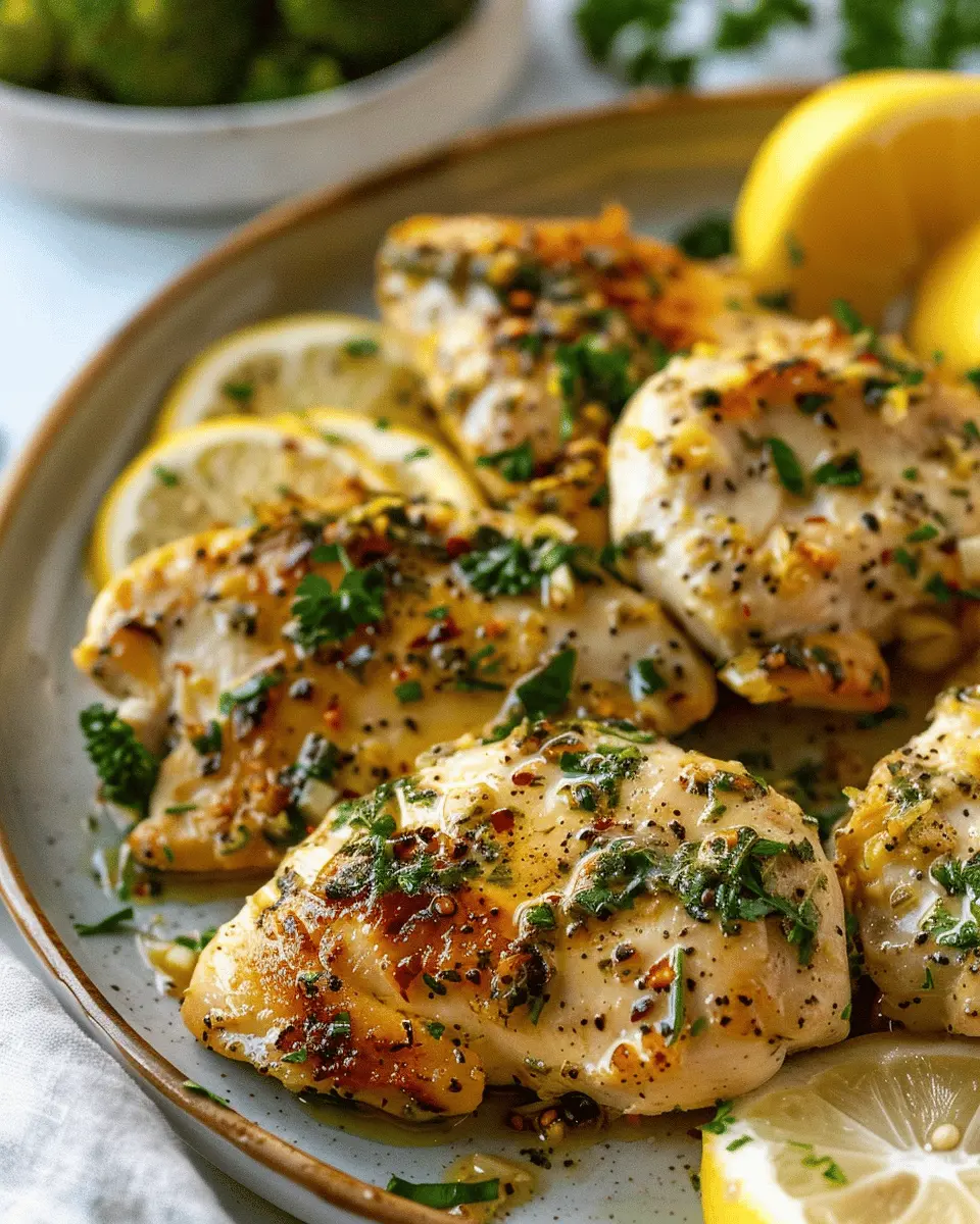 Garlic Lemon Chicken: A Juicy Recipe for Delicious Meals at Home