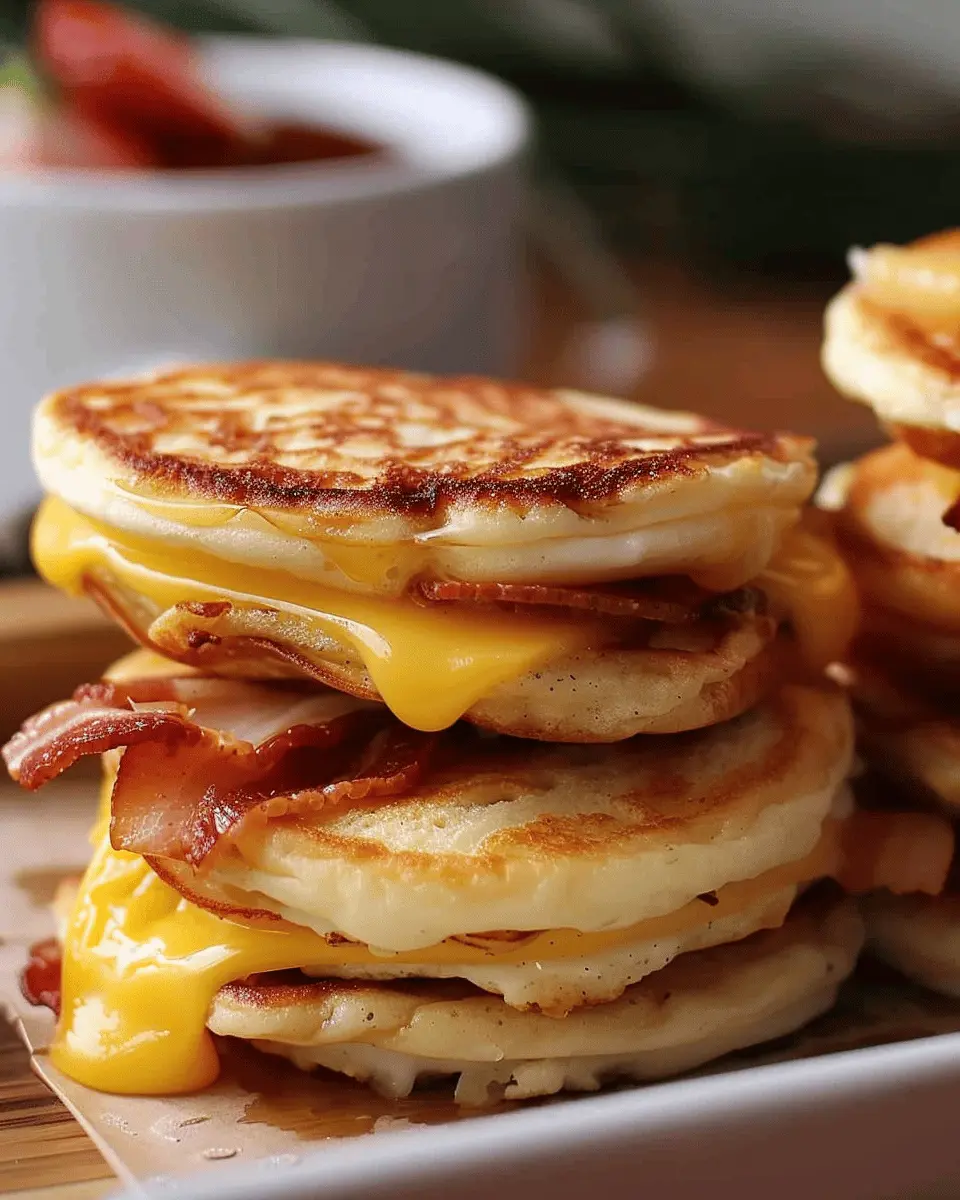 Healthy Homemade McGriddles: The Best Turkey Bacon & Chicken Ham Delight