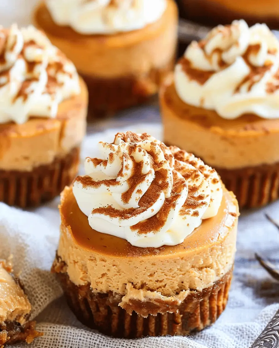 Mini Pumpkin Cheesecakes: Easy Indulgence for Fall Gatherings