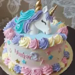## Pastel Unicorn Birthday Cake