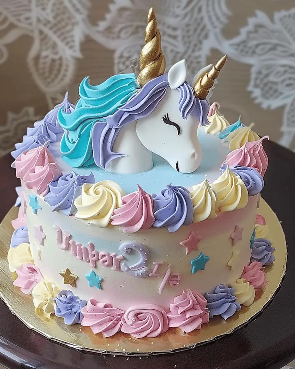 Pastel Unicorn Birthday Cake: Easy Recipe for a Magical Celebration