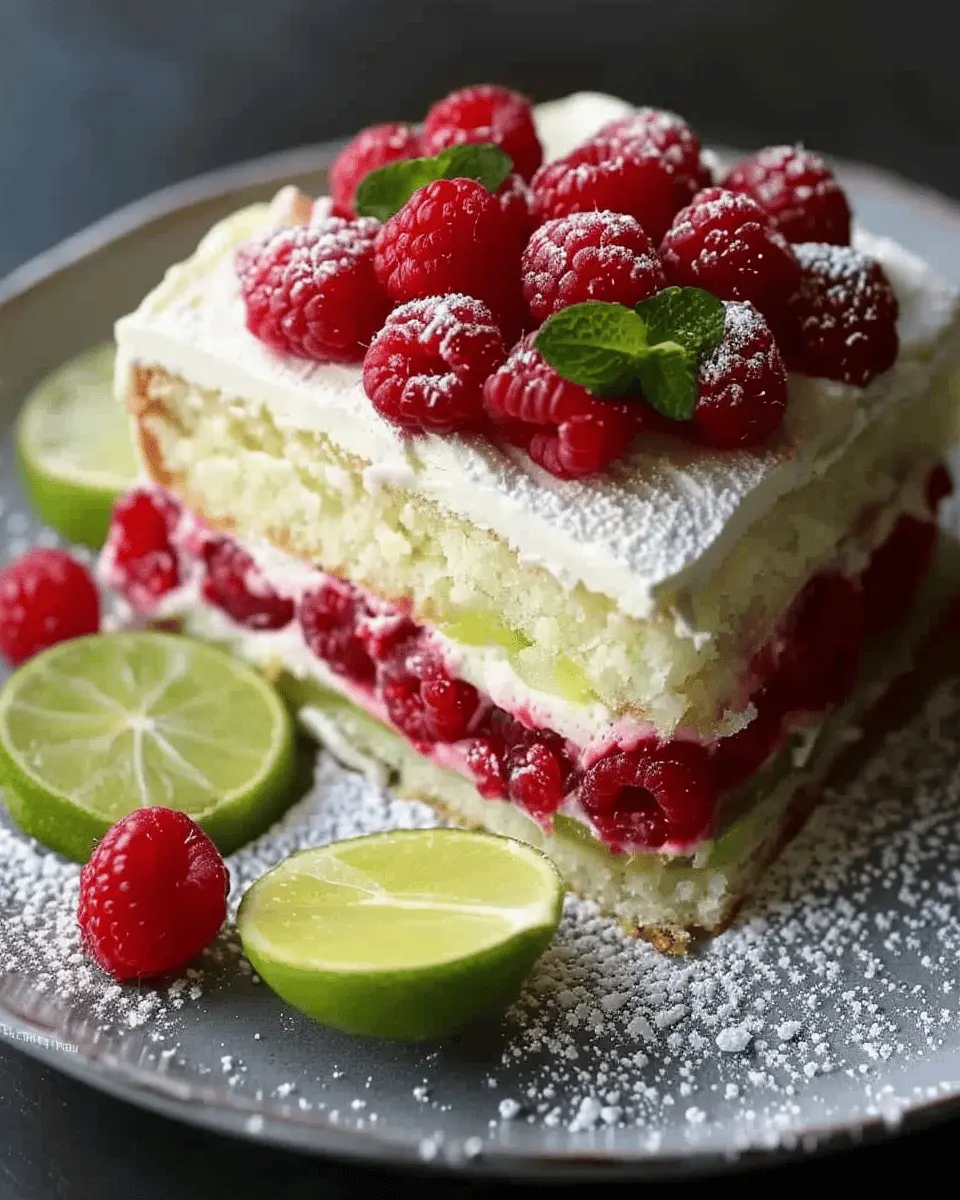 Raspberry Key Lime Cake: A Refreshingly Indulgent Treat