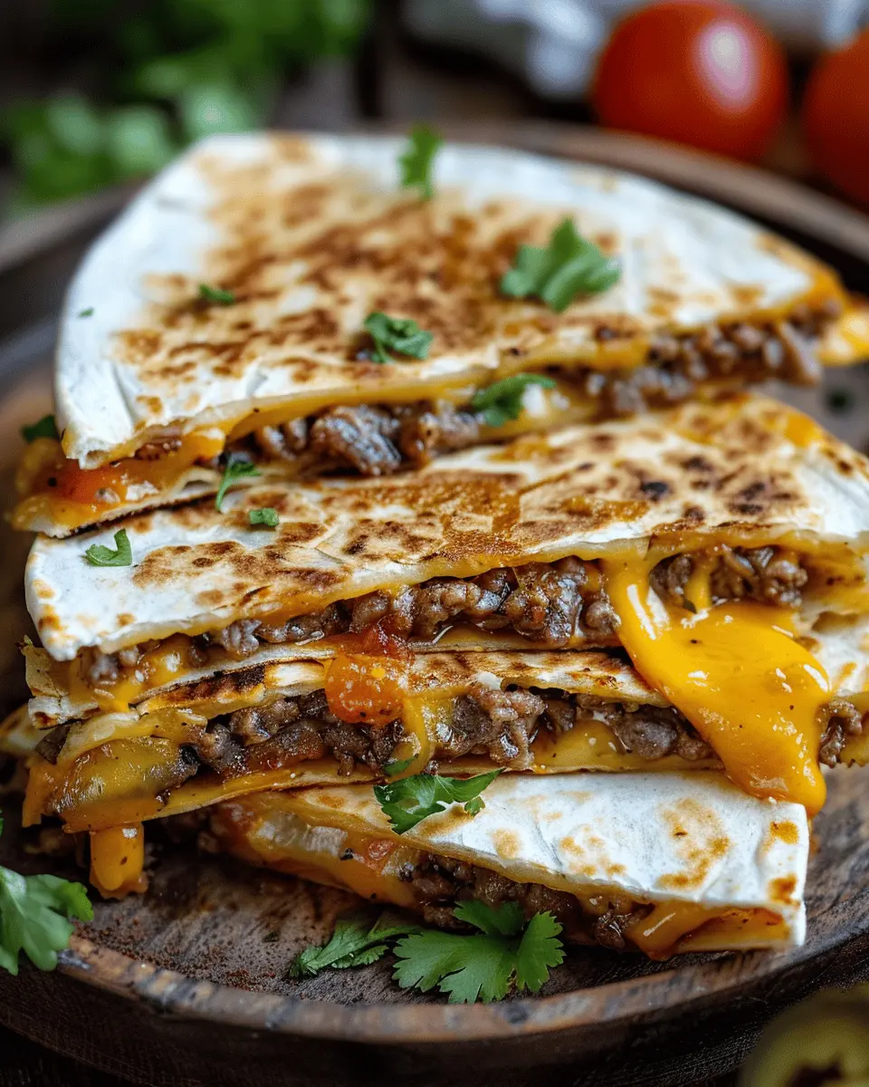 Smashburger Quesadillas: Indulgent Flavor with Turkey Bacon Twist
