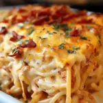 Spicy Southern Cheesy Chicken Spaghetti Casserole