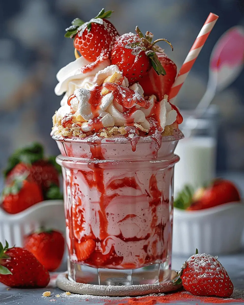 Strawberry Cheesecake Milkshake: The Best Indulgent Treat