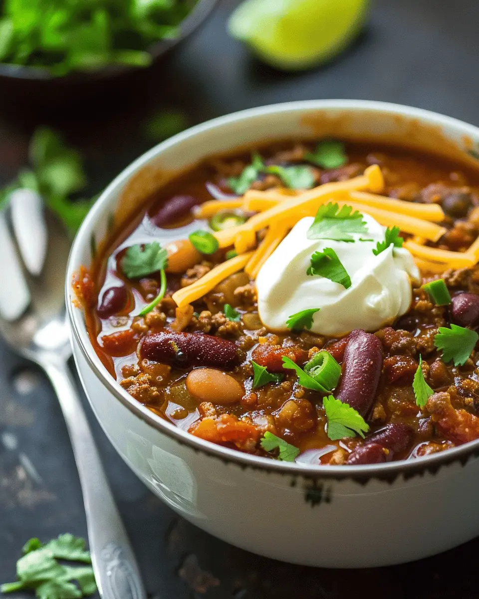 Slow Cooker Chili Recipe: Easy Turkey Bacon and Chicken Ham Delight