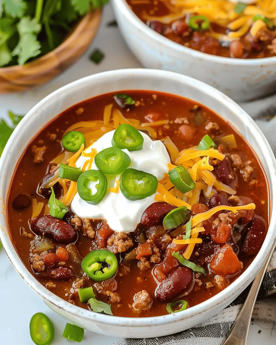 Best Homemade Chili: Hearty Comfort with Turkey Bacon & Beef
