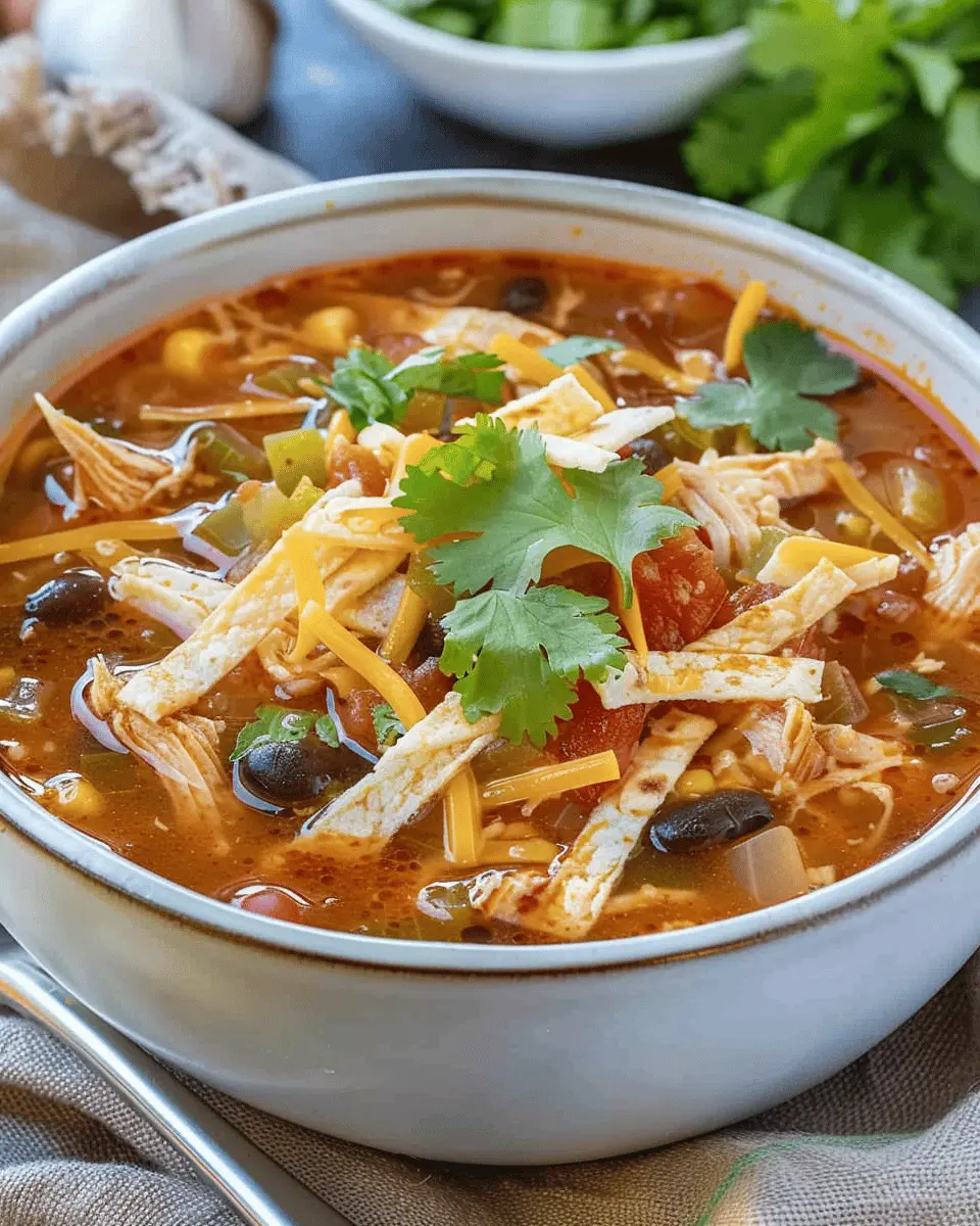 Crockpot Chicken Tortilla Soup: Easy Comfort Food Delight