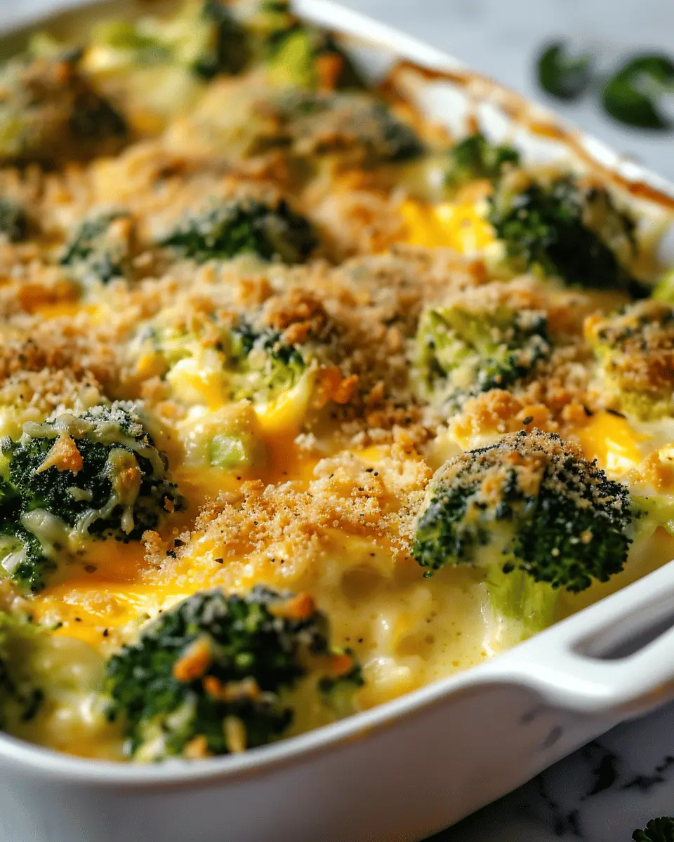 Broccoli Cheese Casserole: Easy Comfort Food with Turkey Bacon