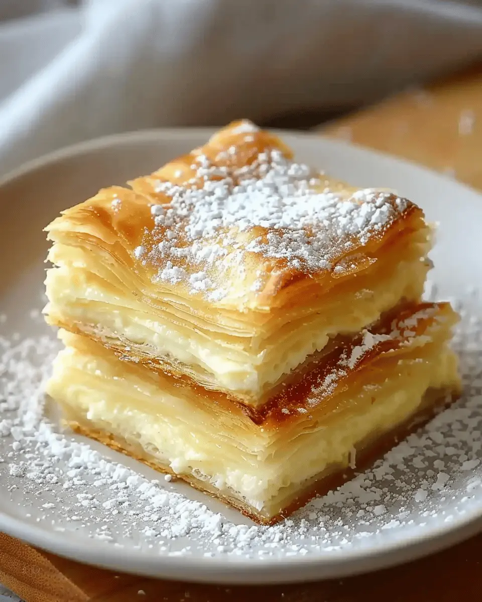 Puff Pastry Vanilla Custard Cream Squares: The Best Indulgent Treat