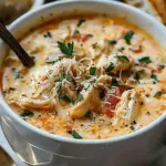 Crock Pot Creamy Chicken Parmesan Soup