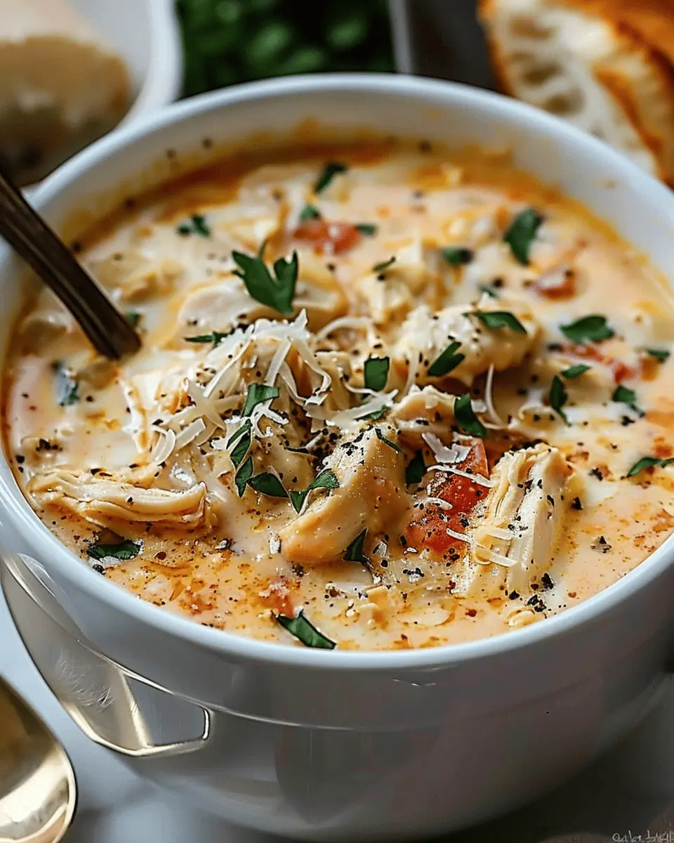 Crock Pot Creamy Chicken Parmesan Soup: Easy Comfort in a Bowl