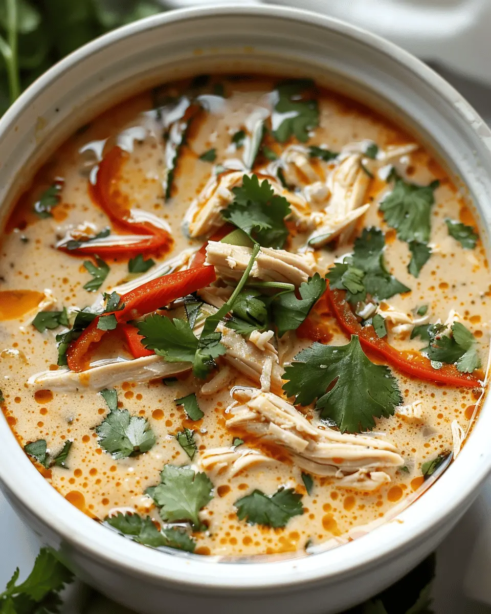 Crockpot Thai Coconut Chicken Soup: The Best Comforting Recipe