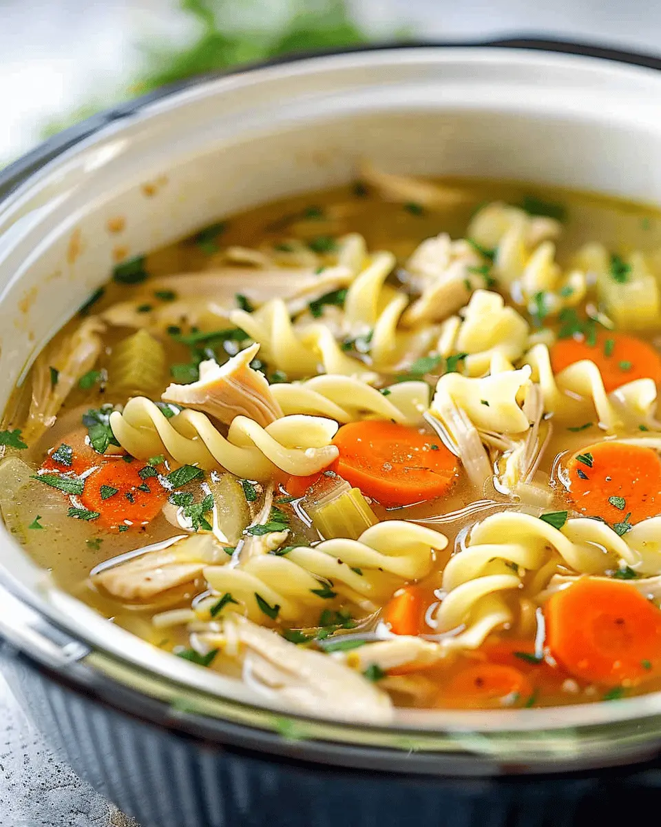 Crockpot Chicken Noodle Soup: The Easy Comfort Food You Need