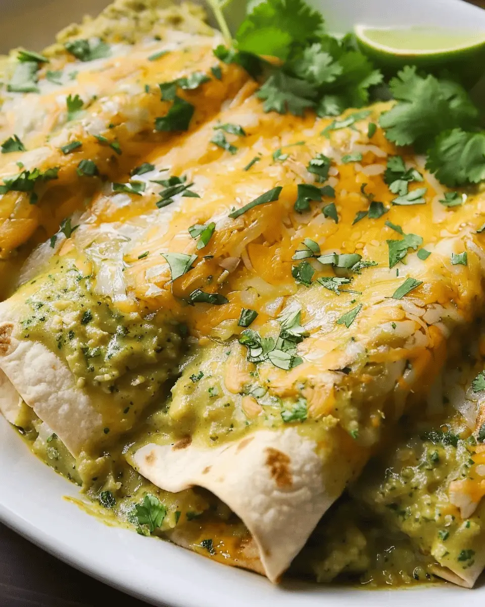Green Enchiladas with Chicken: Easy, Flavorful Comfort Food