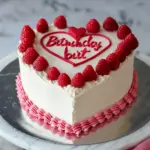 heart birthday cake