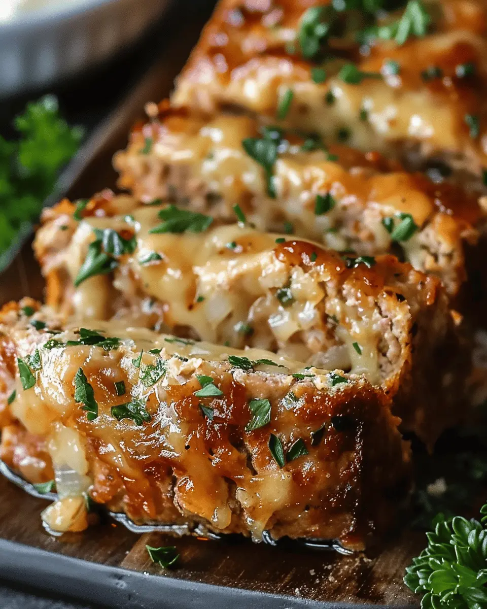 Juicy Garlic Parmesan Chicken Meatloaf with Turkey Bacon Delight