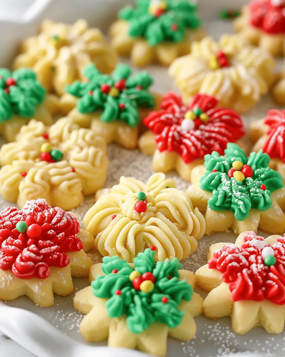 Christmas Spritz Cookies Best Buttery German Spritz Made Easy