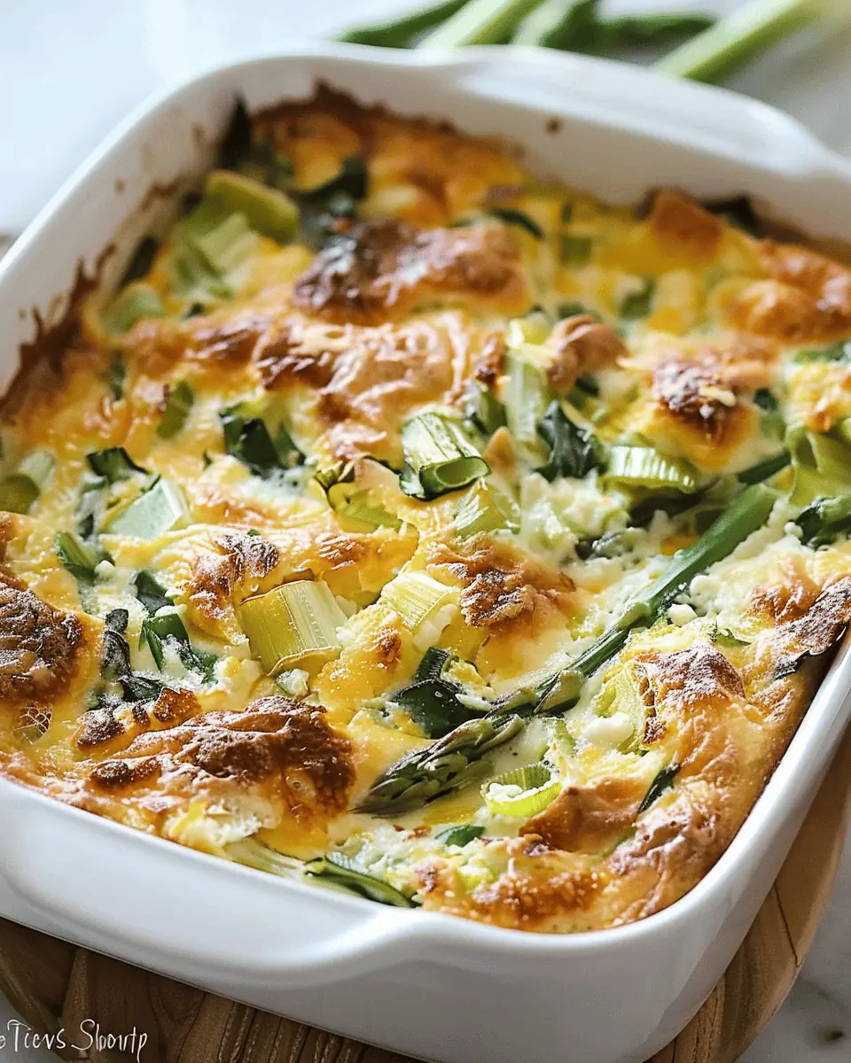 Breakfast Casserole with Leeks and Asparagus: A Savory Delight