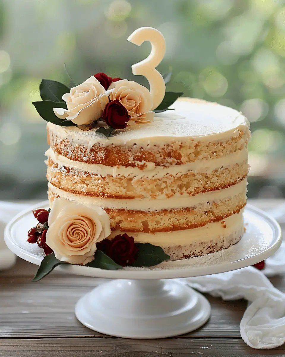 Classic 3-Layer Vanilla Birthday Cake: A Simple, Sweet Delight