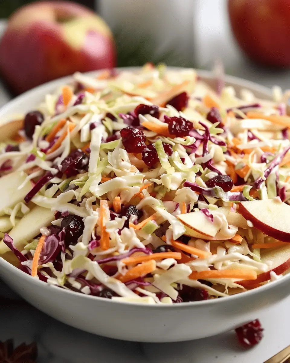 Apple Cranberry Coleslaw: The Easy Recipe You’ll Love Today