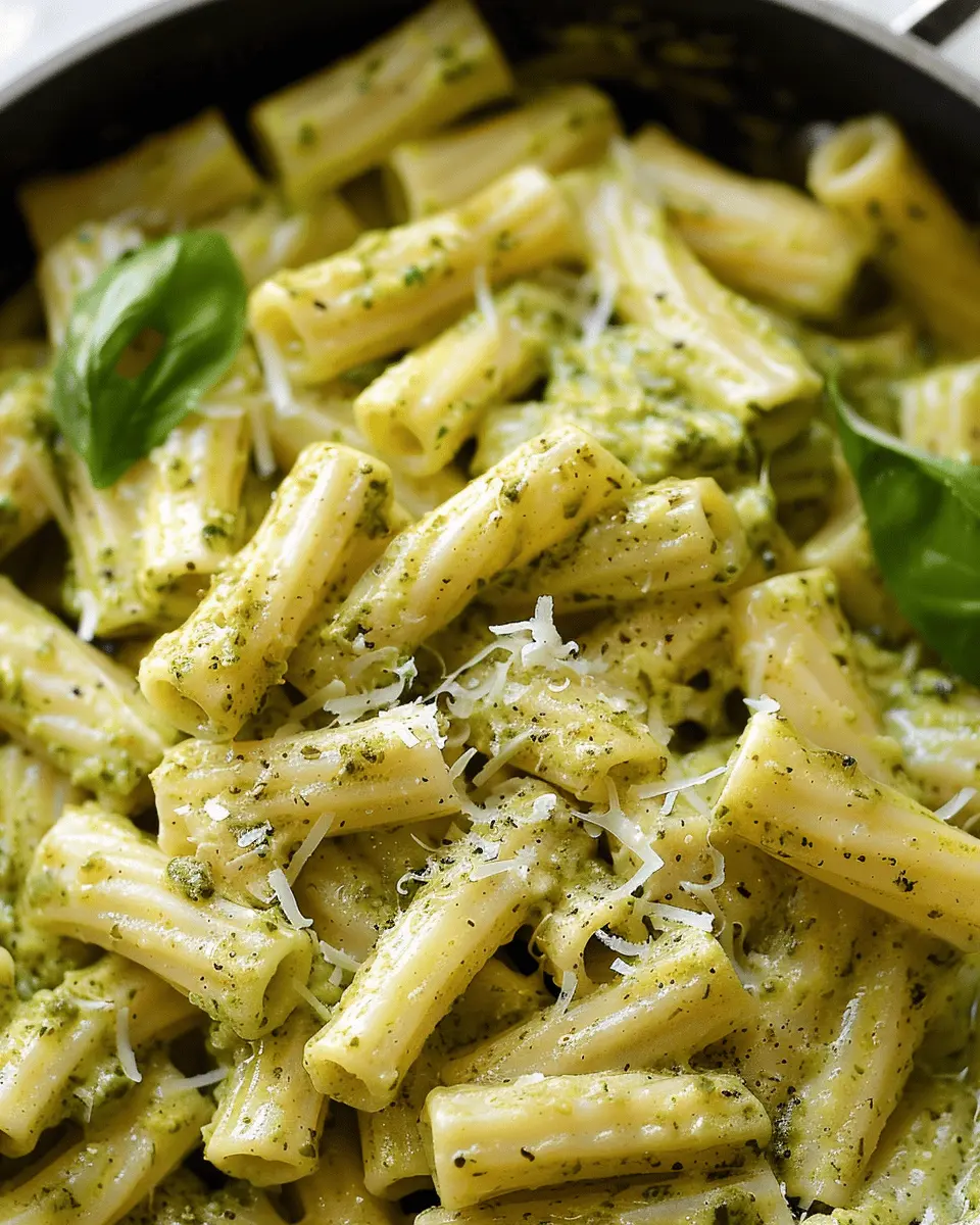 Easy Pesto Pasta Delight with Turkey Bacon and Chicken Ham