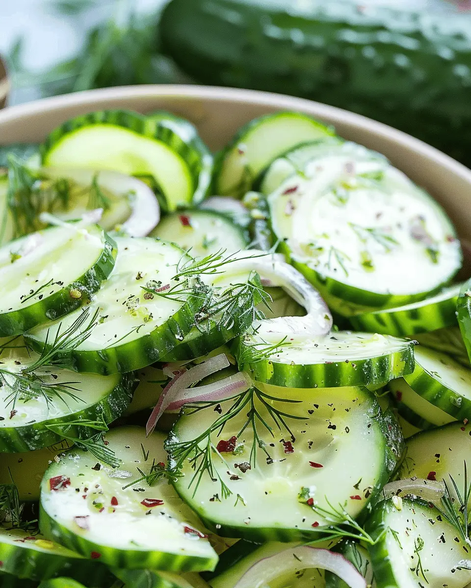 Cucumber Dill Salad: Refreshingly Easy with Turkey Bacon Twist