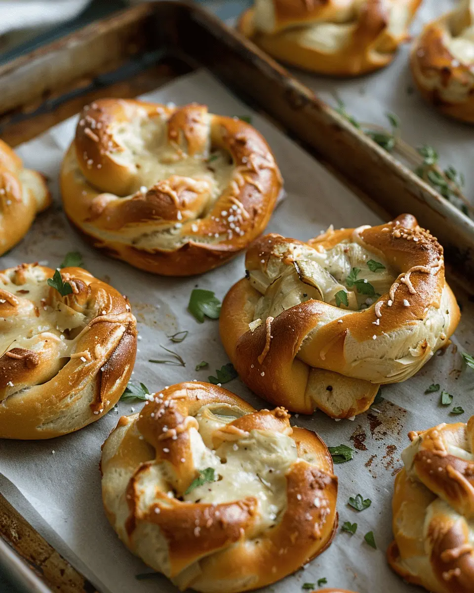 Artichoke Dip Stuffed Pretzels: Easy Comfort Food Delight