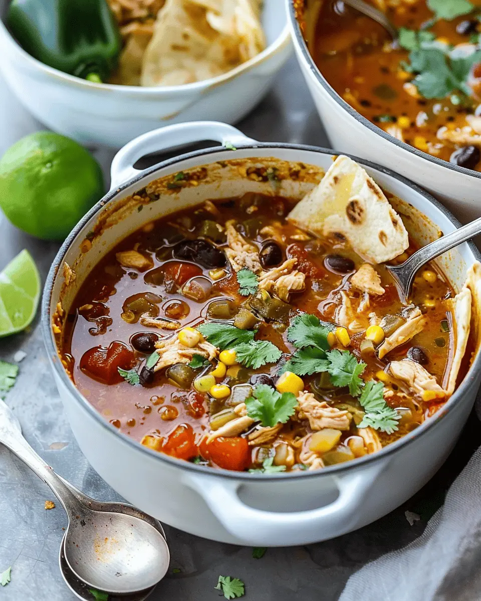 Healthy Chicken Tortilla Soup: A Quick and Delightful Twist