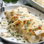 Creamy White Chicken Enchiladas