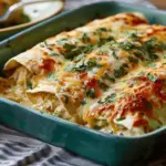 Easy White Chicken Enchiladas
