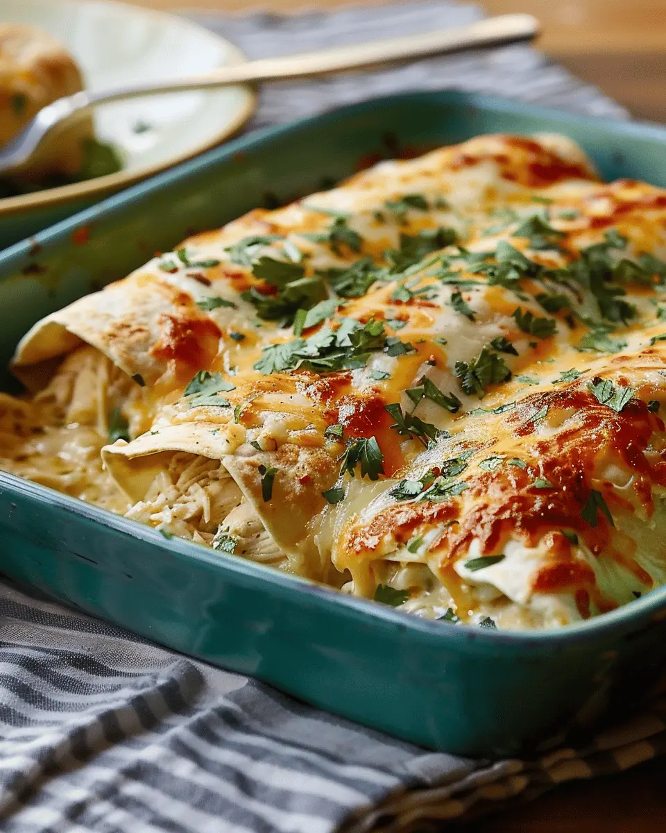 Easy White Chicken Enchiladas: A Deliciously Cozy Comfort Meal