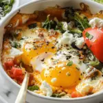 Baked Feta Eggs