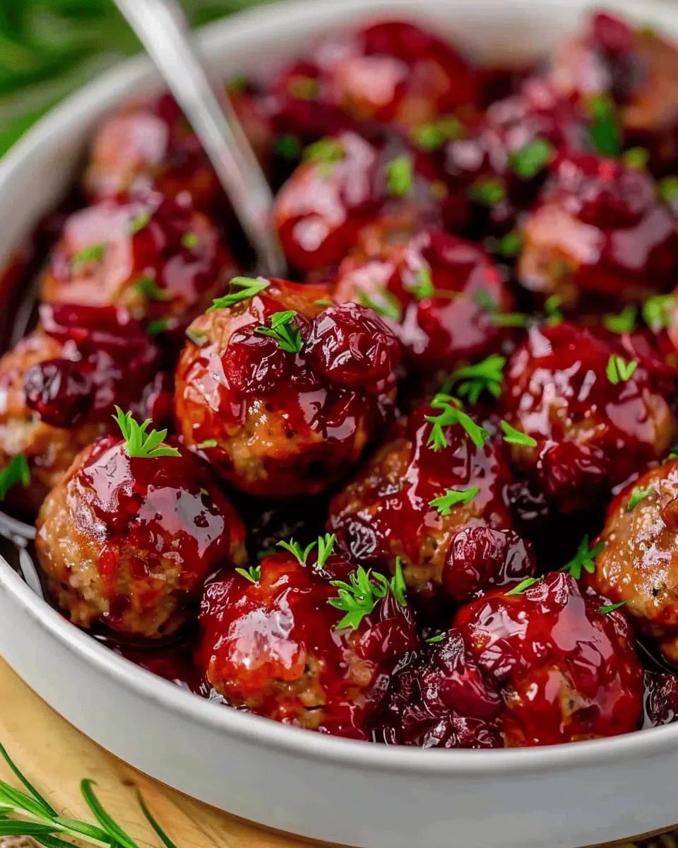 Quick Cranberry Meatballs: Juicy Turkey Bacon Delight for All