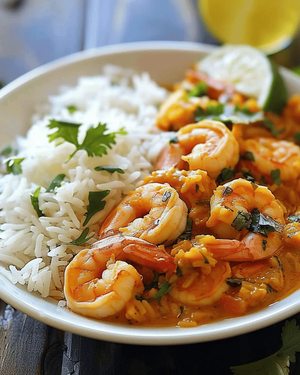 Indian Shrimp and Rice: Easy Flavorful Comfort Food Recipe