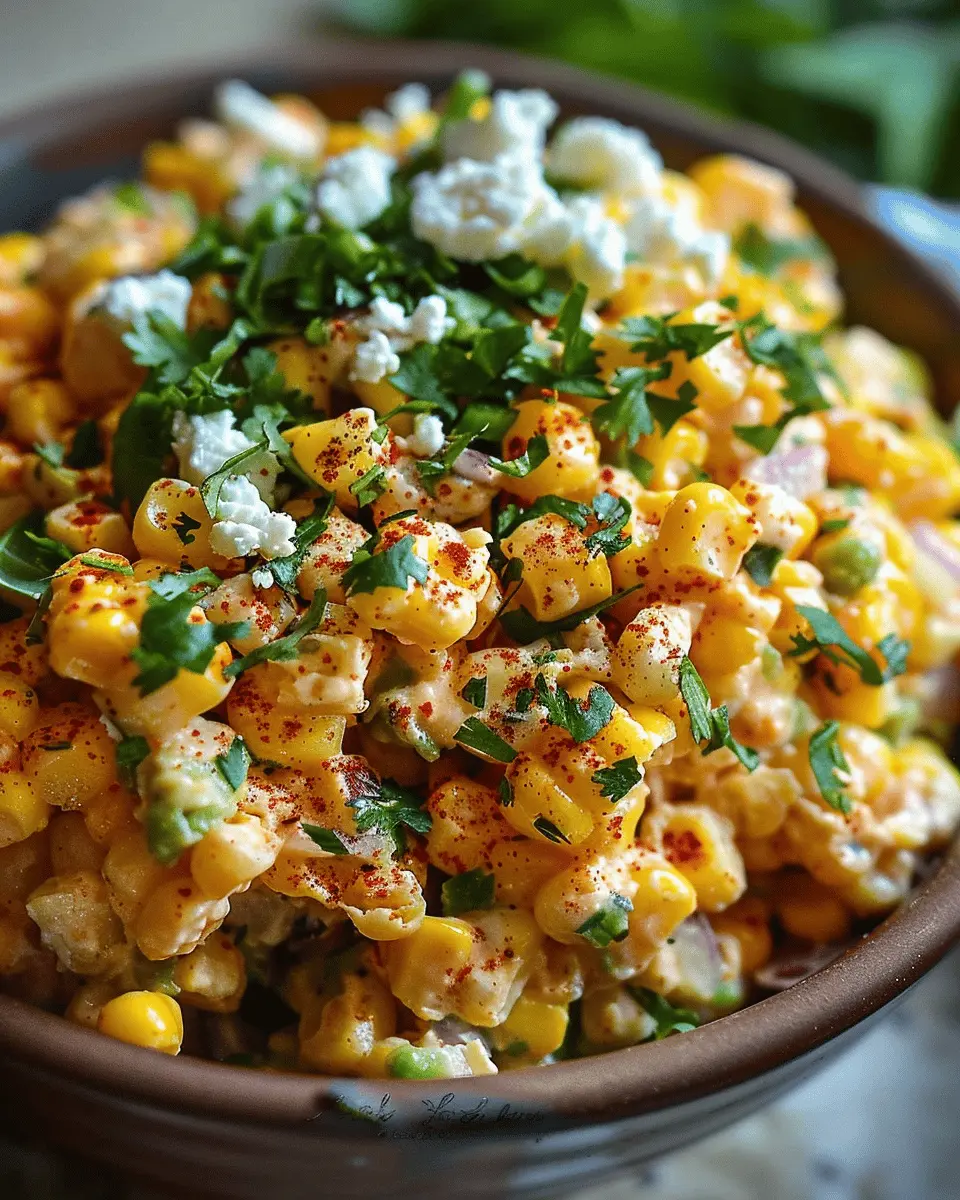 Amazing Mexican Street Corn Salad with Turkey Bacon Delight