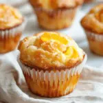 Peach Cottage Cheese Muffins