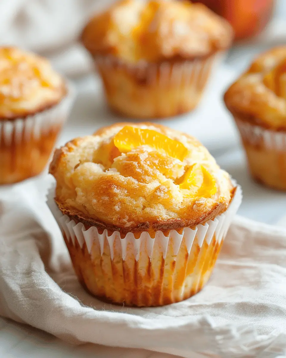 Peach Cottage Cheese Muffins: The Best Healthy Treat for You