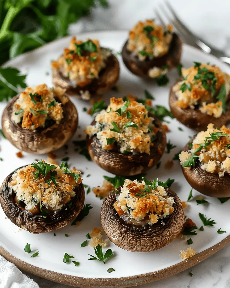 Best Christmas Stuffed Mushrooms with Turkey Bacon Delight