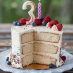##Classic 3 Layer Vanilla Birthday Cake