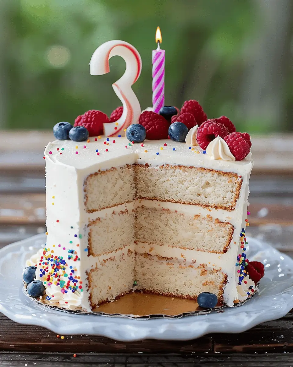 Classic 3 Layer Vanilla Birthday Cake: The Best Homemade Delight