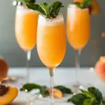 Peach Bellini Mocktail Recipe