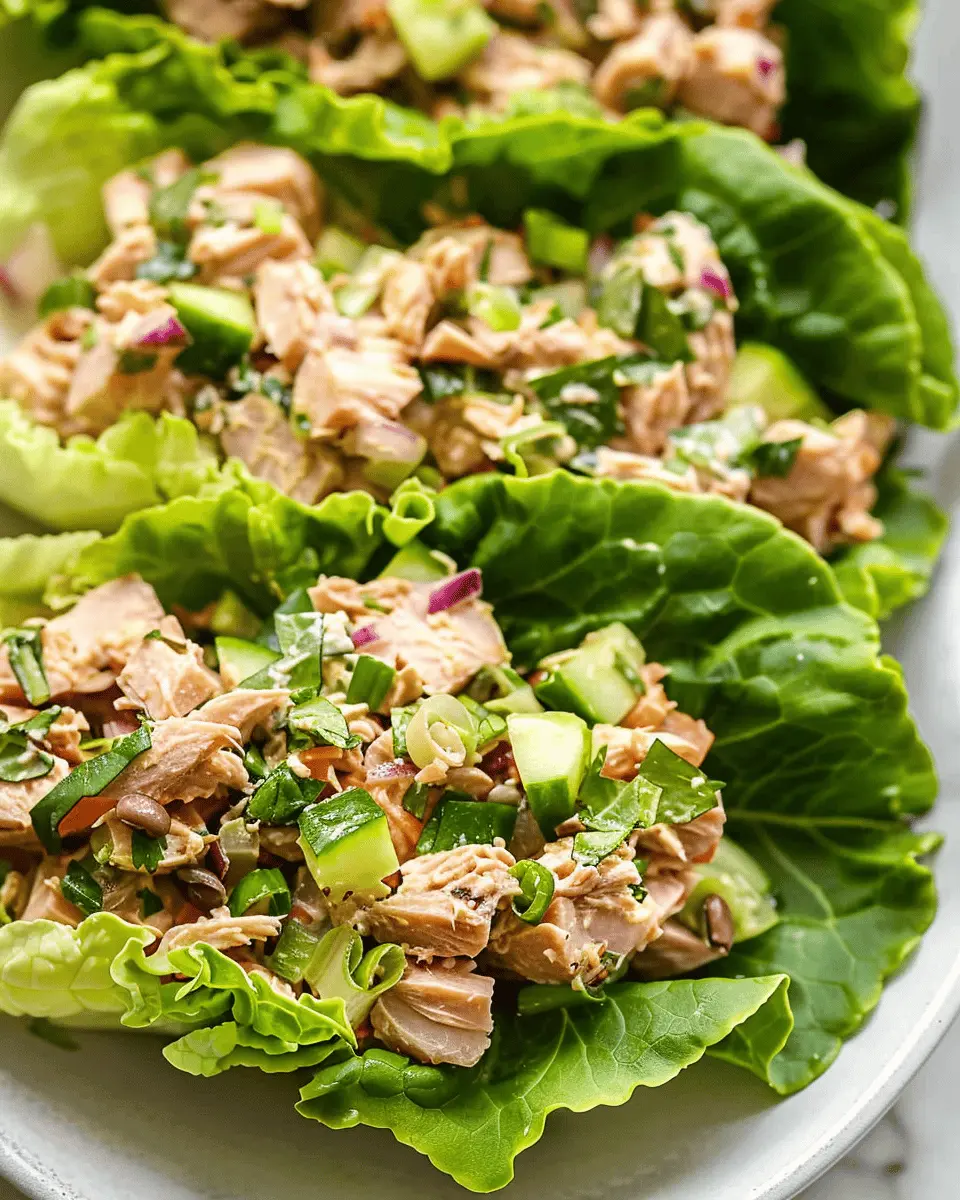 Tuna Salad Lettuce Wraps: Easy, Healthy, and Deliciously Crunchy