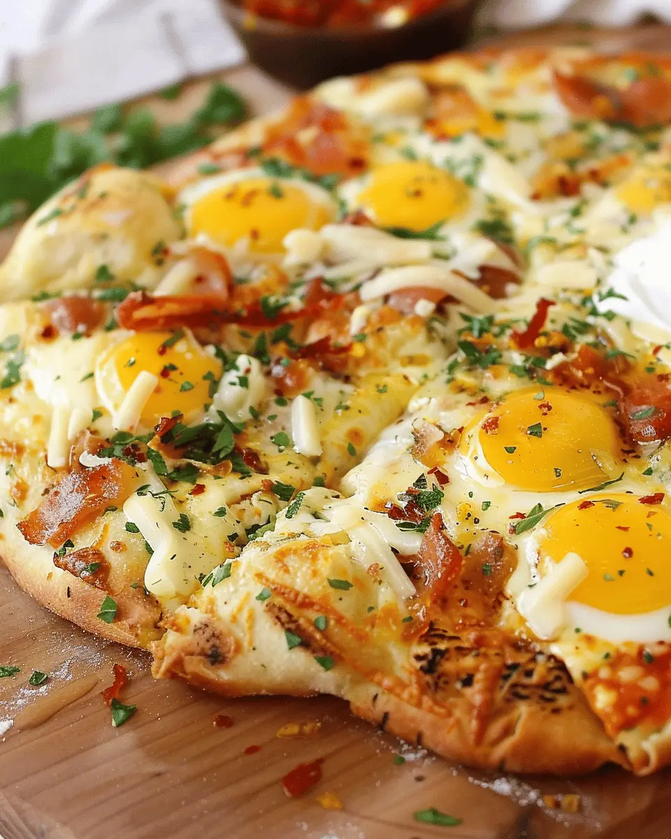 Cheese Breakfast Pizzas: Easy Homemade Delights with Turkey Bacon and Chicken Ham