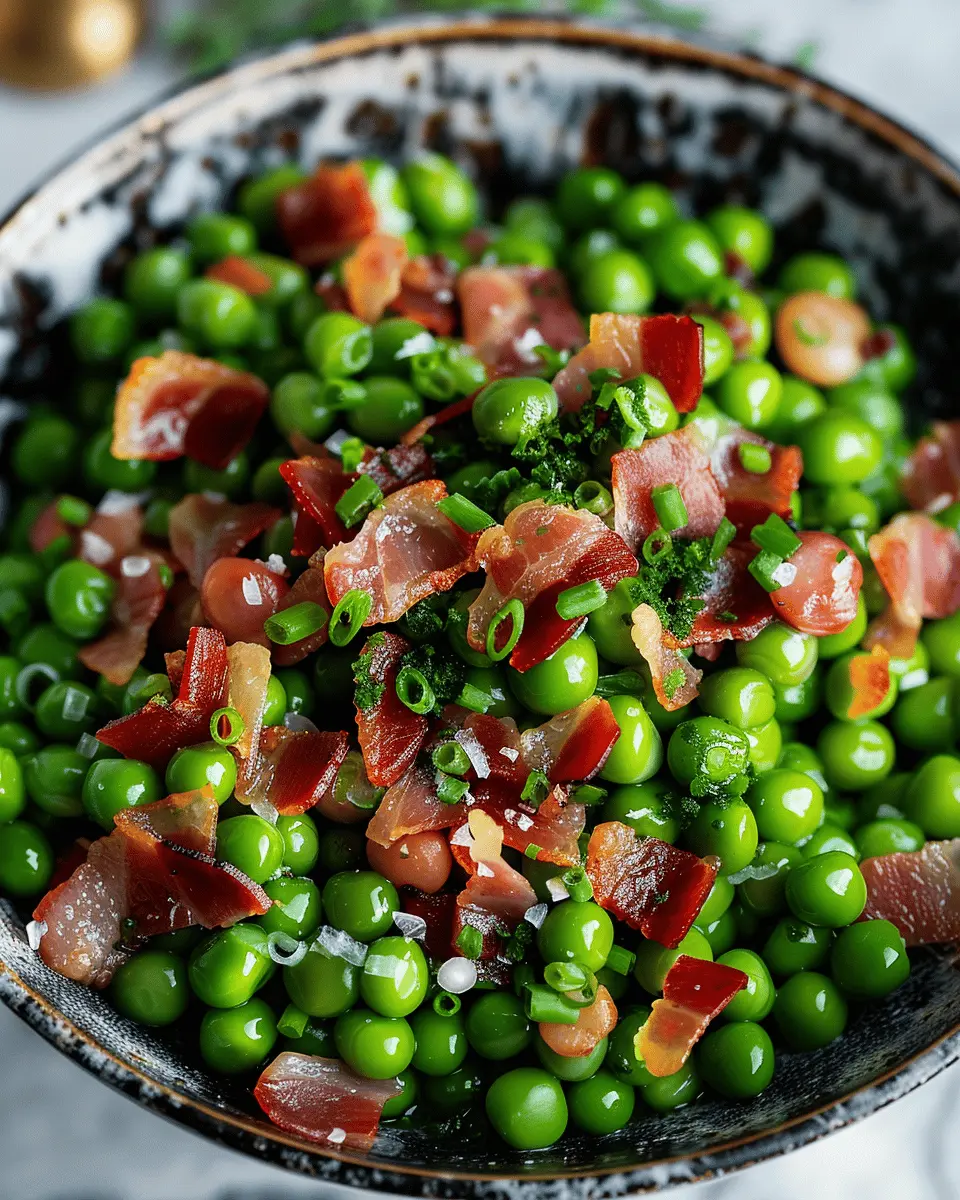 Peas with Pancetta: A Quick and Delicious Weeknight Side Dish